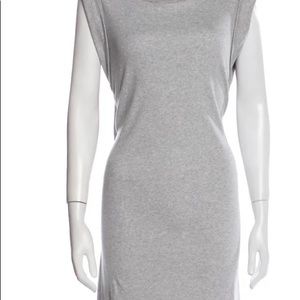 VINCE Scoop Neck Midi Length Dress